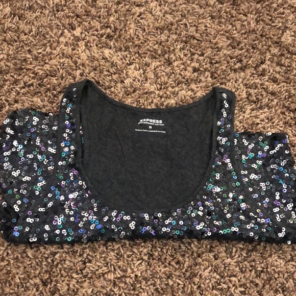 💲 Express Sequin Tank-Top. XS. EUC!! - Picture 4 of 5